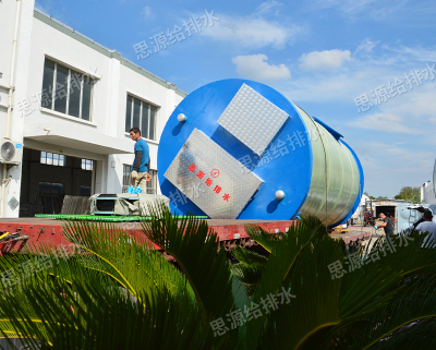 浙江玻璃钢污水提升泵站
